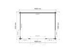 Klasikinis medinis sodo namelis IR-013 – 12 m² - 44mm - Image 5