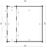 Sodo namelis IR-014 - 20 m² - 44mm - Image 5