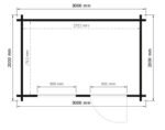 Sodo namelis IR-015 – 6 m² - 44mm - Image 4
