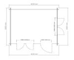 Sodo namelis IR-018 – 12 m² - 44mm - Image 6