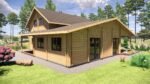 Didelis medinis vasarnamis šeimai IR-002 – 180 m² | TimberLodge365