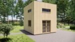 Vasarnamis žiemai IR-004CL – 44+44mm dviguba siena nuolatiniam gyvenimui | TimberLodge365
