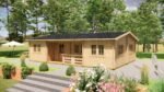 Medinis vasarnamis IR-006 – 70 m² be statybos leidimo Lietuvoje | TimberLodge365