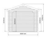 Sodo namelis IR-008 - 13 m²  - 44mm - Image 8