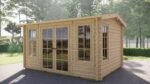 Klasikinis medinis sodo namelis IR-013 – 12 m² - 44mm - Image 2