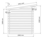 Sodo namelis IR-015 – 6 m² - 44mm - Image 7