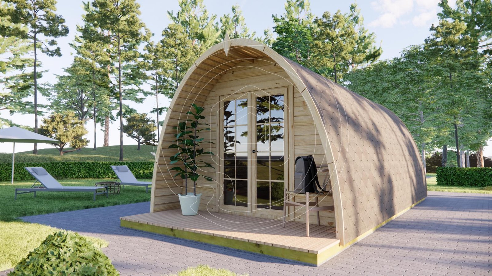 LT-027.. Kempingo namelis nuomai IR-027 glamping verslas Lietuvoje | TimberLodge365
