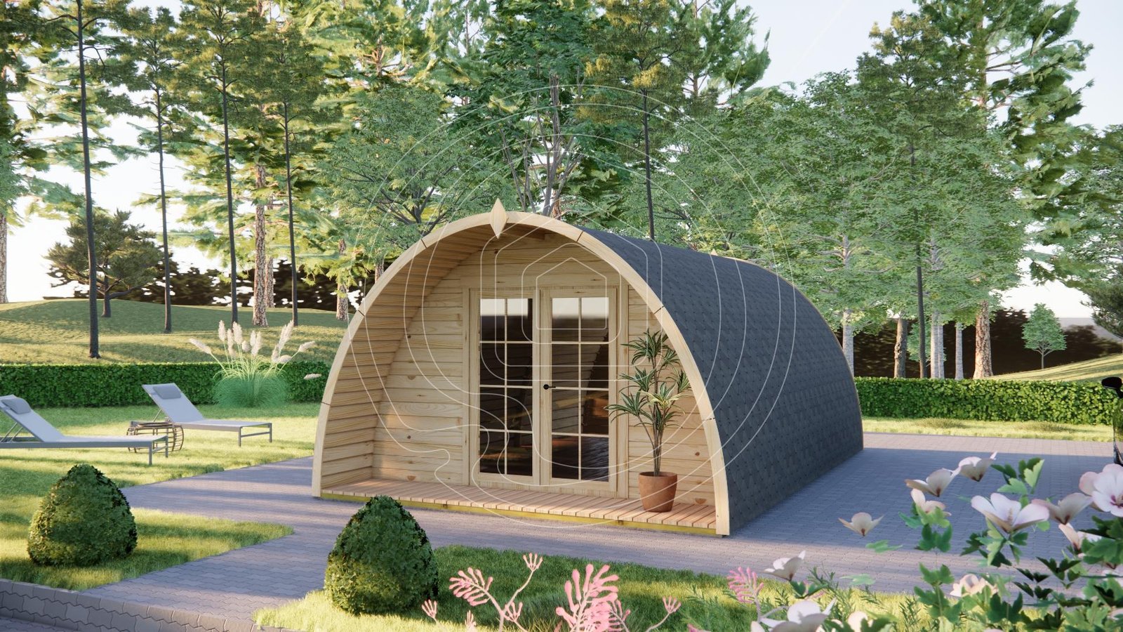 LT-028. Kempingo namelis glamping sodybai IR-028 Lietuvoje | TimberLodge365