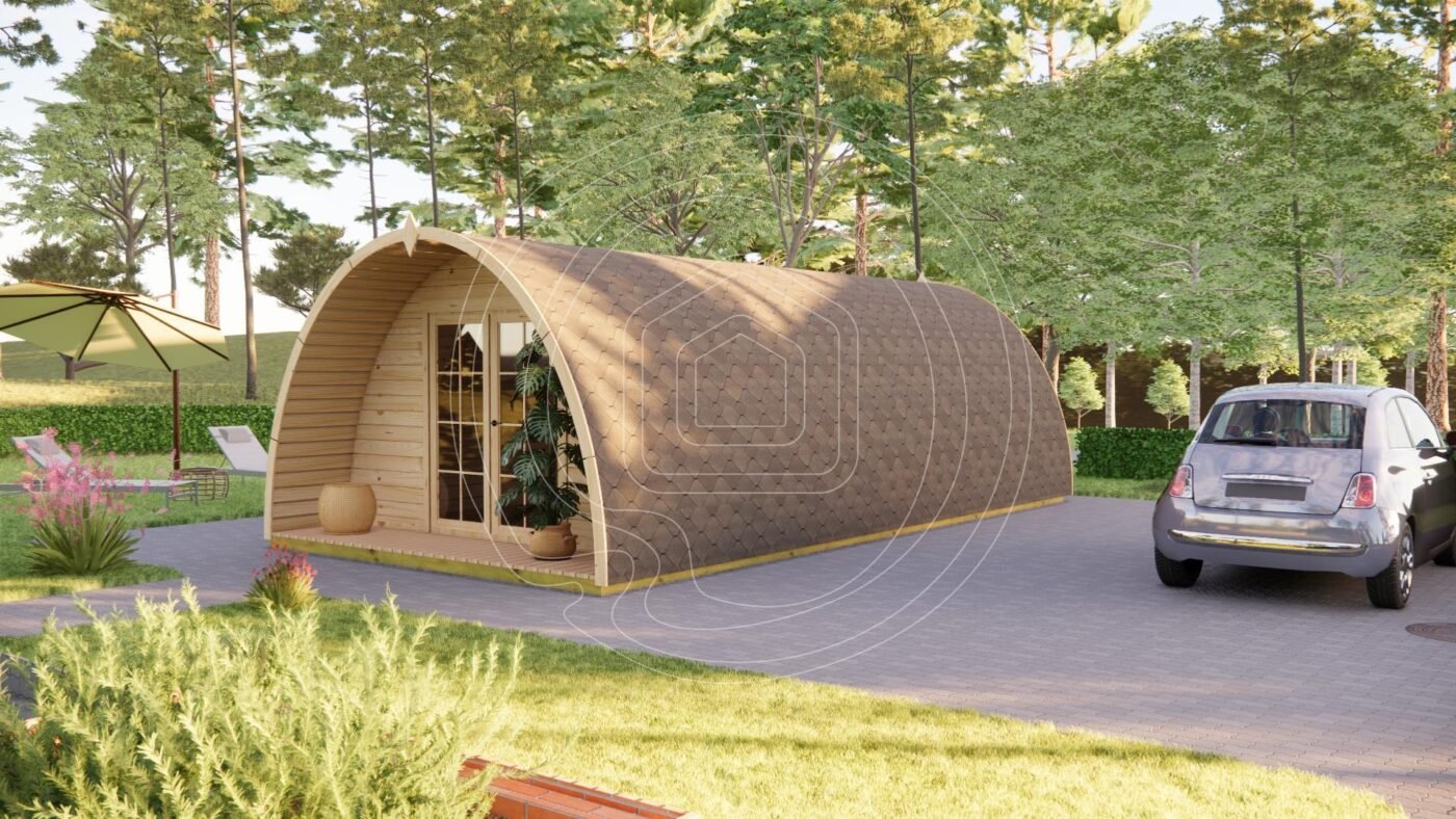 Erdvus kempingo namelis IR-031 – 40 m² premium glamping | TimberLodge365