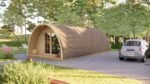 Erdvus kempingo namelis IR-031 – 40 m² premium glamping | TimberLodge365