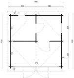 Medinė pirtis IR-032 – 16 m² - Image 6
